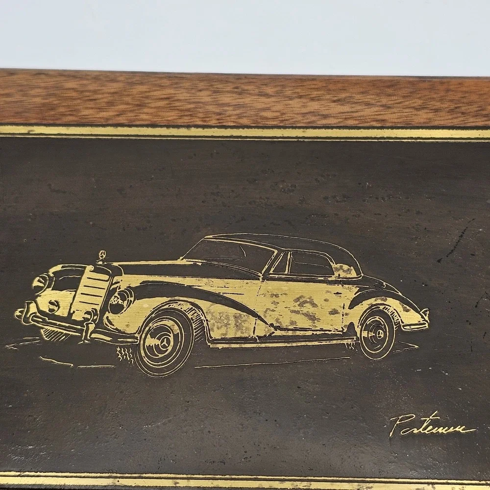 Vintage Mercedes Model 300 S metal wood hanging wall art 8